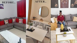 LIVING amp DINNING ROOM MAKEOVER on A Budget  Rental Home [upl. by Ivz158]