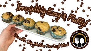 Easy Chocolate Chip Muffins The Ultimate Quick amp Delicious Recipe [upl. by Euqimod]