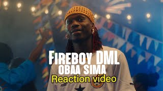 🔥 Fireboy DML Obaa Sima Music Video Reaction [upl. by Legnaros]