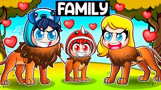 Having a LION FAMILY In Roblox [upl. by Hong]