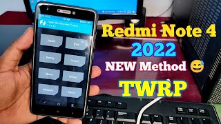 How to flash TWRP in Redmi Note 4 Mido 2022 Method [upl. by Trebmer]