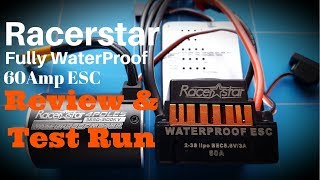 60Amp Racerstar Waterproof Brushless ESC Review and Test Run With 3650 Rc Motor [upl. by Borrell]