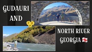 6️⃣PANORAMA GUDAURI GEORGIA TOUR  NORTH RIVER IN GEORGIA  NATURAL DRINKING WATER  MOUNTAINS VIEW [upl. by Farhsa]