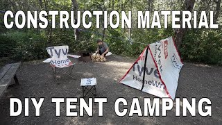 Construction Material DIY Tent Camping [upl. by Hsemin]