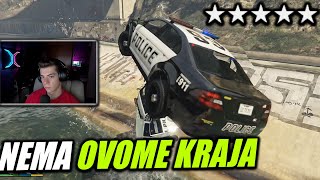 Najveća potjera s policijom do sad  5 ZVIJEZDICA  GTA 5 Misije 50dio [upl. by Ladonna229]