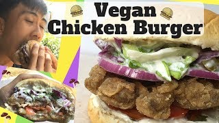 Crispy and Tender  No Chicken Fried Chicken Burger  Vegan Fast Food [upl. by Akerley15]