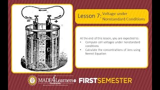 CHEM131 Voltage under Nonstandard Conditions Part 3 [upl. by Hashum963]