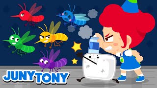 Color Mosquitoes Hunt Song 🌈🦟 Color Songs for Kids｜Nursery Rhymes｜JunyTony [upl. by Innavoig]