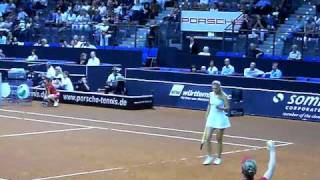 Victoria Azarenka vs Flavia Pennetta service game  Porsche Tennis Grand Prix 2010 Stuttgart [upl. by Danit]