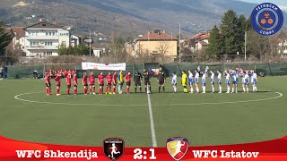 Highlights  WFC Shkendija  WFC Istatov 21  Macedonian first womens league  23032024 [upl. by Yllom]