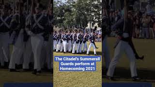 The Citadel Summerall Guards Homecoming Performance 2021 shorts [upl. by Annairda]