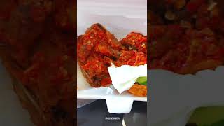 Ayam cabe galak merah merona food culinery viral foodie videoshort [upl. by Yanehs]