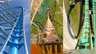 Every Roller Coaster at Six Flags Over Texas Front Seat POVs [upl. by Ynnelg]