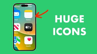 How To Make Your iPhone App Icons Bigger [upl. by Ciryl505]