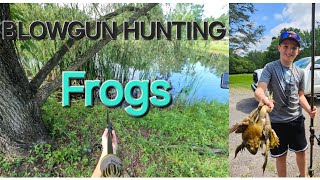 Blowgun Hunting for Frogs froghunting slockmaster slockmasterblowgun blowgun [upl. by Saundra]