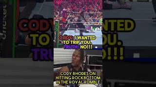 Cody Rhodes tells RTruth he hates how Cody can not hit him at the Royal Rumble Revenge John Cena [upl. by Kopp524]