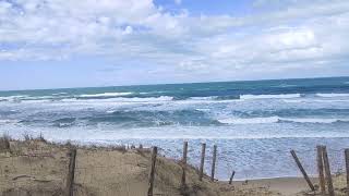 Plage de lhorizon at Cap Ferret on a windy day [upl. by Sheline380]