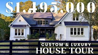 Inside a 1495000 Custom Luxury Modern Farmhouse in Alpharetta Ga  Atlanta Homes for Sale [upl. by Clauddetta]