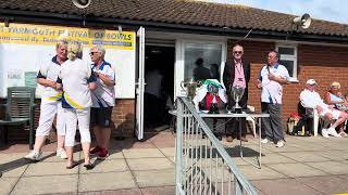 Trophy Presentation  Ladies Pairs amp Mens Triples 2024 Gt Yarmouth [upl. by Ysnil]