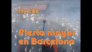 Fiesta mayor en Barcelona Nivel B2 [upl. by Shelly]