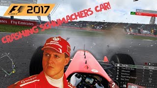 F1 2017  CRASHING MICHAEL SCHUMACHERS 2002 FERRARI [upl. by Judson257]