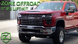 Zone 5” lift kit 2020 Chevy 2500HD REVIEW [upl. by Pape]