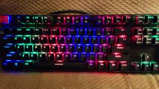 LED modes on Glorious RGB Modular Keyboard v2 GMMKBRN [upl. by Bega]