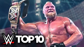 The 10 Best Brock Lesnar Moments in WWE [upl. by Giaimo623]