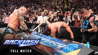 FULL MATCH The Bloodline vs Randy Orton amp Kevin Owens WWE Backlash France [upl. by Delsman509]