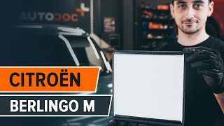 How to change pollen filter on CITROËN BERLINGO M TUTORIAL AUTODOC [upl. by Dias616]