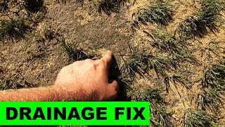 Fixing soggy lawns with sand [upl. by Ddart686]