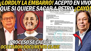 ¡CAYÓ TR4MPA DE LORDUY ACEPTÓ QUE SI QUIERE SACAR A PETRO ¡CASO SE LES CAERÍA OCULTAR0N DOCUMENTO [upl. by Naginnarb]