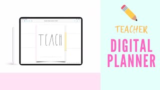 Teacher Digital PlannerAcademic Digital Planner  Digital Planning 101  Ipad planner for teachers [upl. by Gyimah]