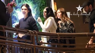 Kendall Jenner amp Hailey Bieber Have Girls Night Out With Justine Skye And Lauren Perez [upl. by Maro968]