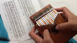 Tab for 17 note Kalimba in C [upl. by Elkcim]