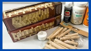 Dollar Tree Mini Fireplace DIY  Fall Decor DIY  Just 1 Quick Craft [upl. by Settle]