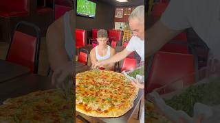 He ate a 5 foot pizza worlds biggest pizza [upl. by Sopher]