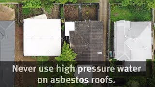 Cleaning Asbestos Roofs [upl. by Philippine]