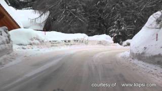 SNOW CRANSMONTANA NEIGE VALAIS WALLIS SWITZERLAND 6 JAN 2012 [upl. by Anaerb816]