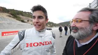 Márquez Pedrosa Tiago Monteiro y Toni Bou prueban el nuevo Honda Civic Type R [upl. by Oiromed]