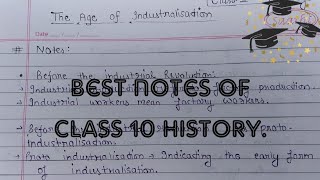 The age of industrialisation class 10 cbse History notes [upl. by Robillard114]