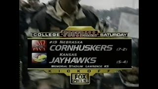 Nebraska vs Kansas College Football Pregame Show November 8 2003 [upl. by Petulah696]