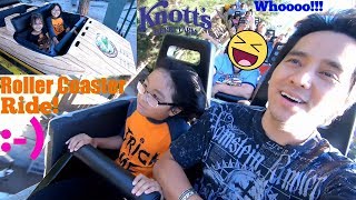 Riding Roller Coasters and Kiddie Rides in Knotts Berry Farm Theme Park Hulyan and Maya Playtime [upl. by Adaliah114]