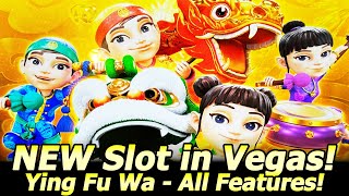 NEW Ying Fu Wa Greeting Wealth Slot in Las Vegas All Features Live Play and Bonuses [upl. by Pantheas813]