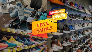 Dhamaka Offer  Free Shoes shoes sports sneakers sportsshoeswholesaler sportsequipment fashion [upl. by Llehsem]