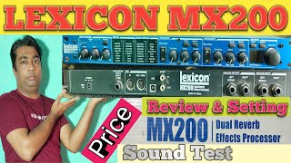 Lexicon MX200 Dual Reverb Effect Processor Review amp Effects Setting [upl. by Addison]