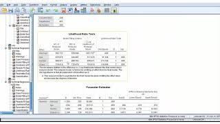 Multinomial logistic regression in SPSS [upl. by Pulsifer]