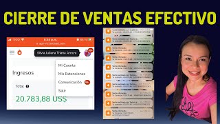 CIERRE DE VENTAS EFECTIVO 2024 🔥  TECNICA DE CIERRE POR WHATSAPP [upl. by Gerita]