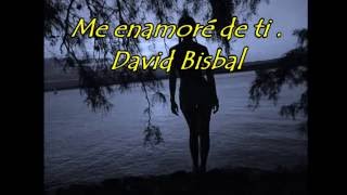 ME ENAMORÉ DE TI de David Bisbal con letra [upl. by Ynos]