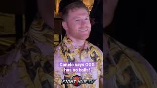 CANELO  GGG HAS NO BALLS Asked what he thinks of Gennady Golovkin [upl. by Berthe]